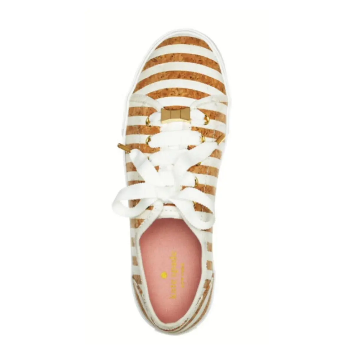Kate Spade shoes - white with gold glitter cork (UPC: 888445284908) 0