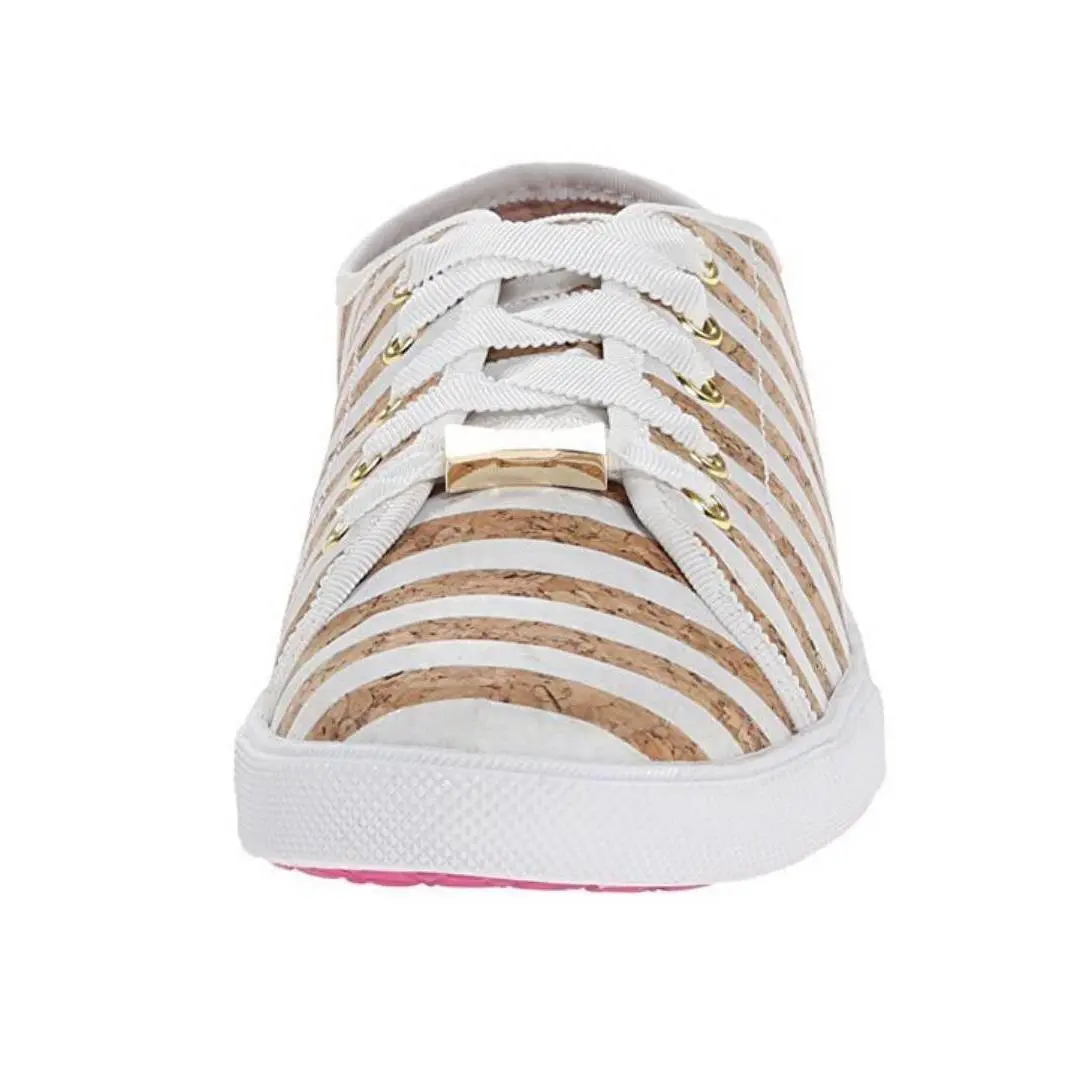 Kate Spade shoes - white with gold glitter cork (UPC: 888445284908) 1