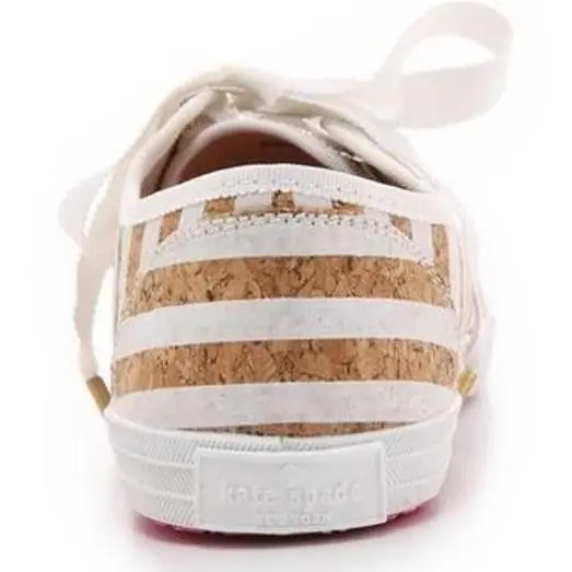 Kate Spade shoes - white with gold glitter cork (UPC: 888445284908) 2