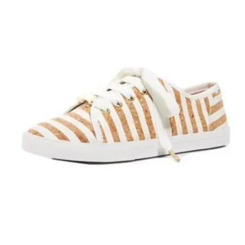 Kate Spade shoes - white with gold glitter cork (UPC: 888445284908) 3