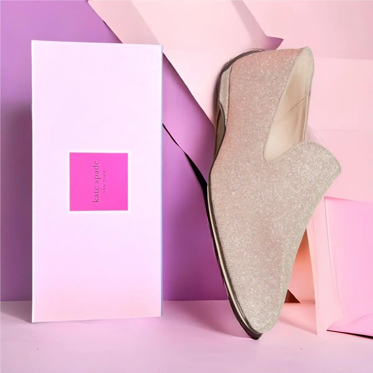 Kate Spade Jonah Slip On Dressy Loafers Women`s Size 6 Pink New Retails