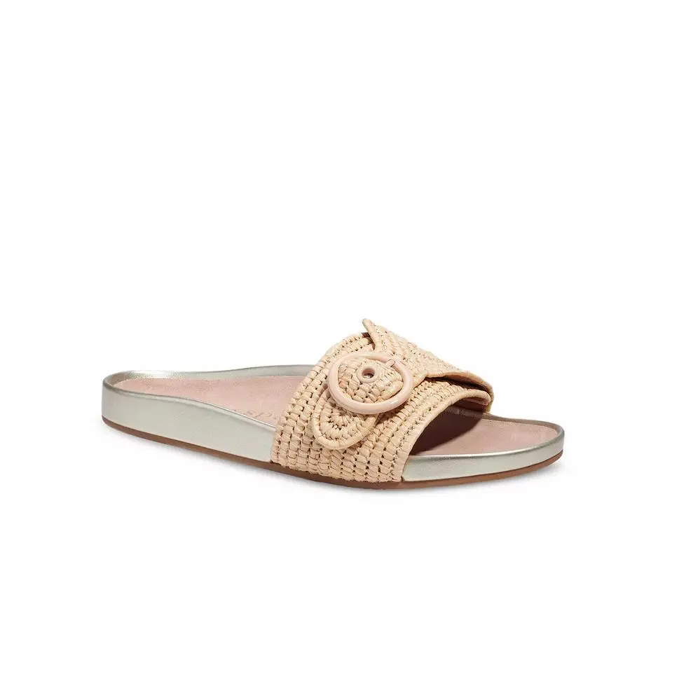 Kate Spade New York Maribelle Flat Sandals Natural Size 5 240131