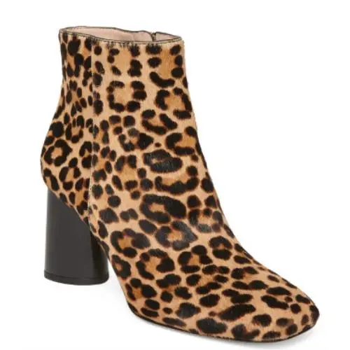 Kate Spade New York Natural Leopard Haircalf Women`s Rudy Bootie US 6 M