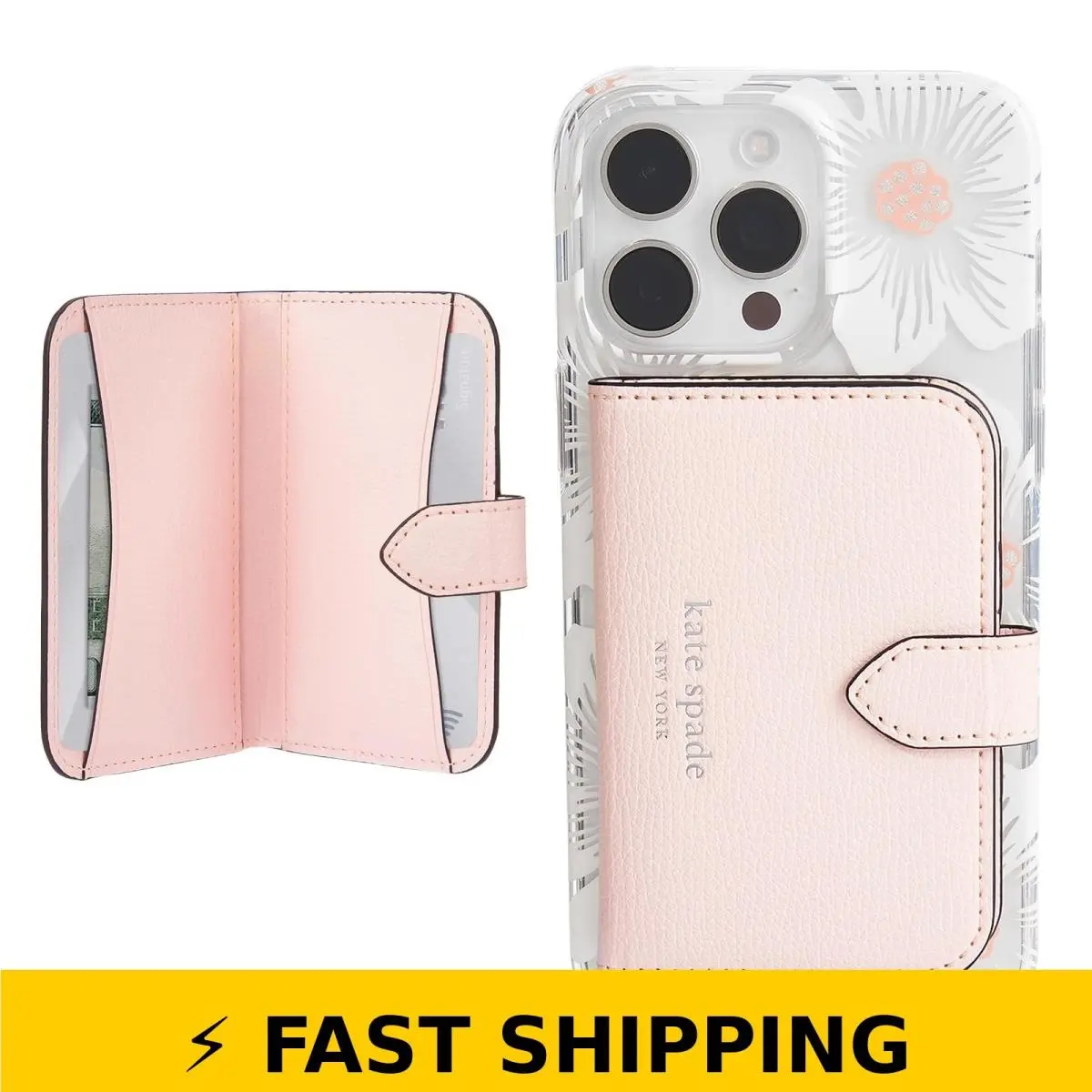Kate Spade New York Morgan Magnetic Wallet - Chalk Pink