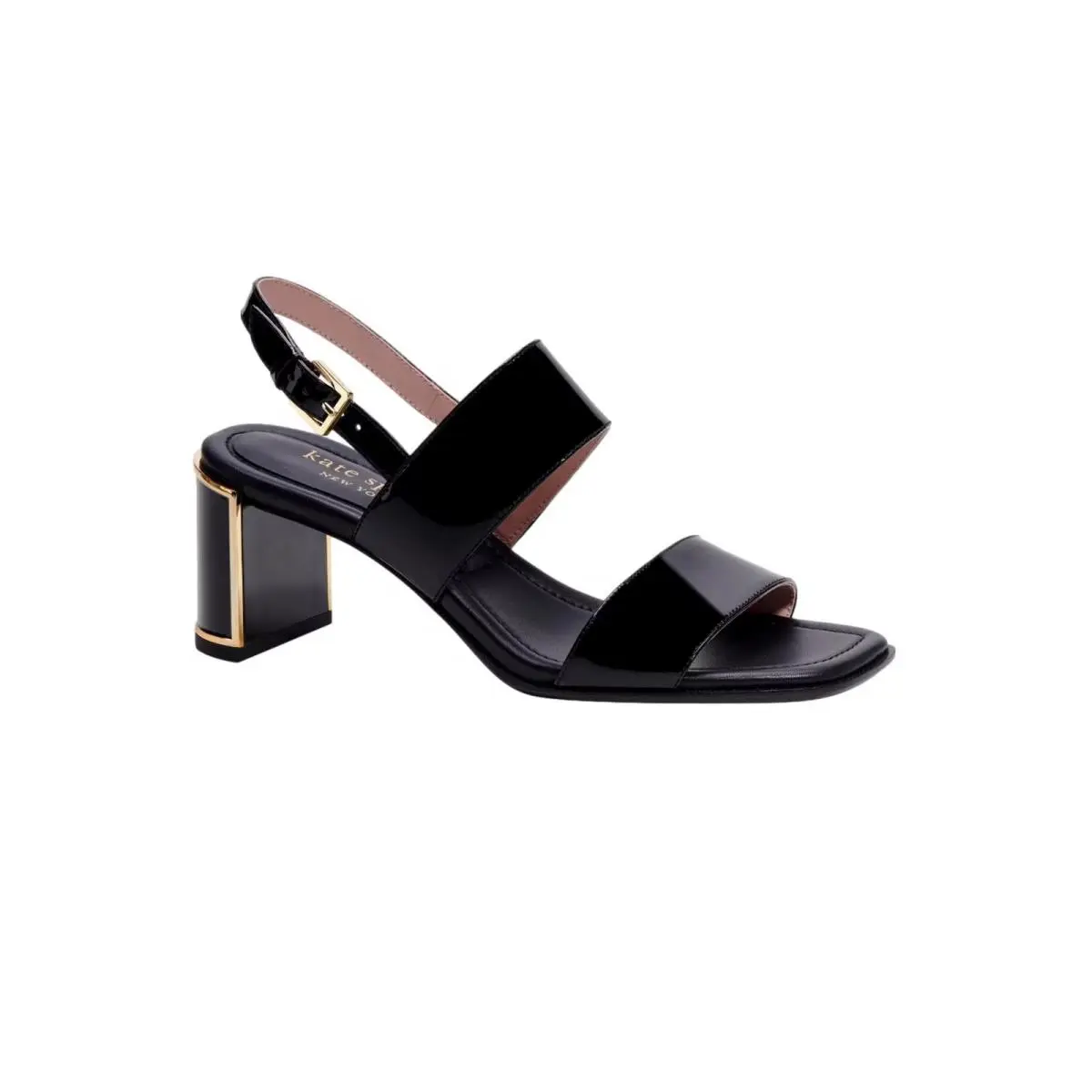 Kate Spade Merritt Heel Sandal Black KG527-BLK Women`s Size 6 Medium