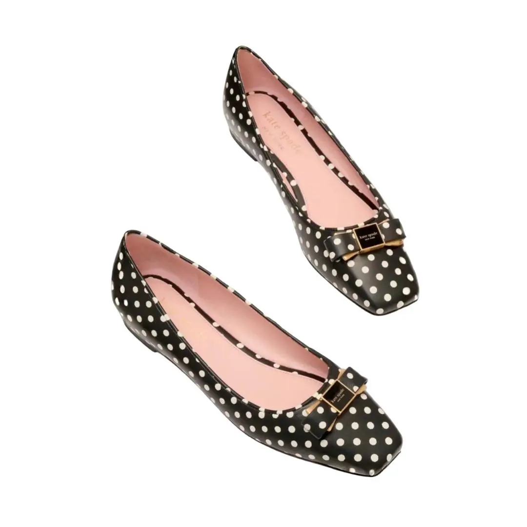 Kate Spade New York Bowdie Ballet Flats Shoes Breezy Dot Size 7 Msrp: