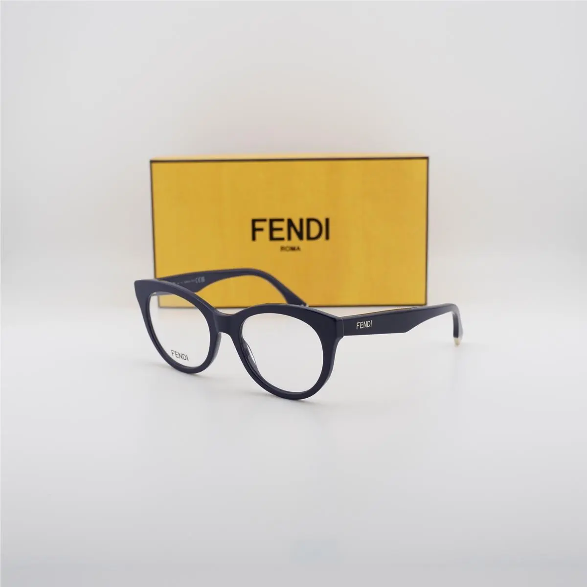 FE50074I 090 Shiny Blue 51mm Eyeglasses by Fendi