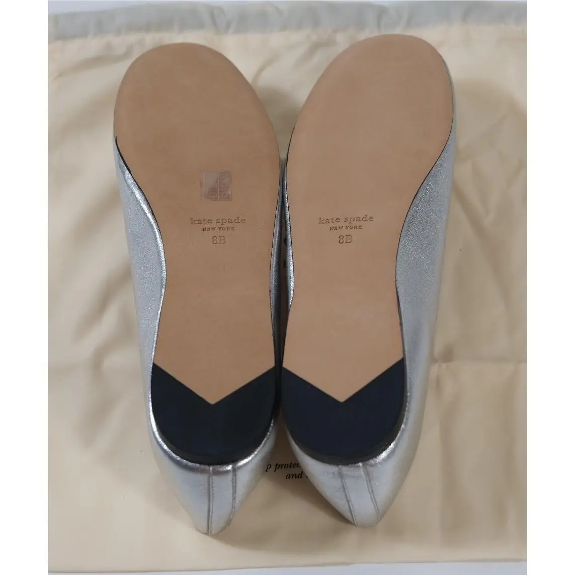 Kate Spade shoes - Renata Mary Jane Ballet Flat - Silver 1