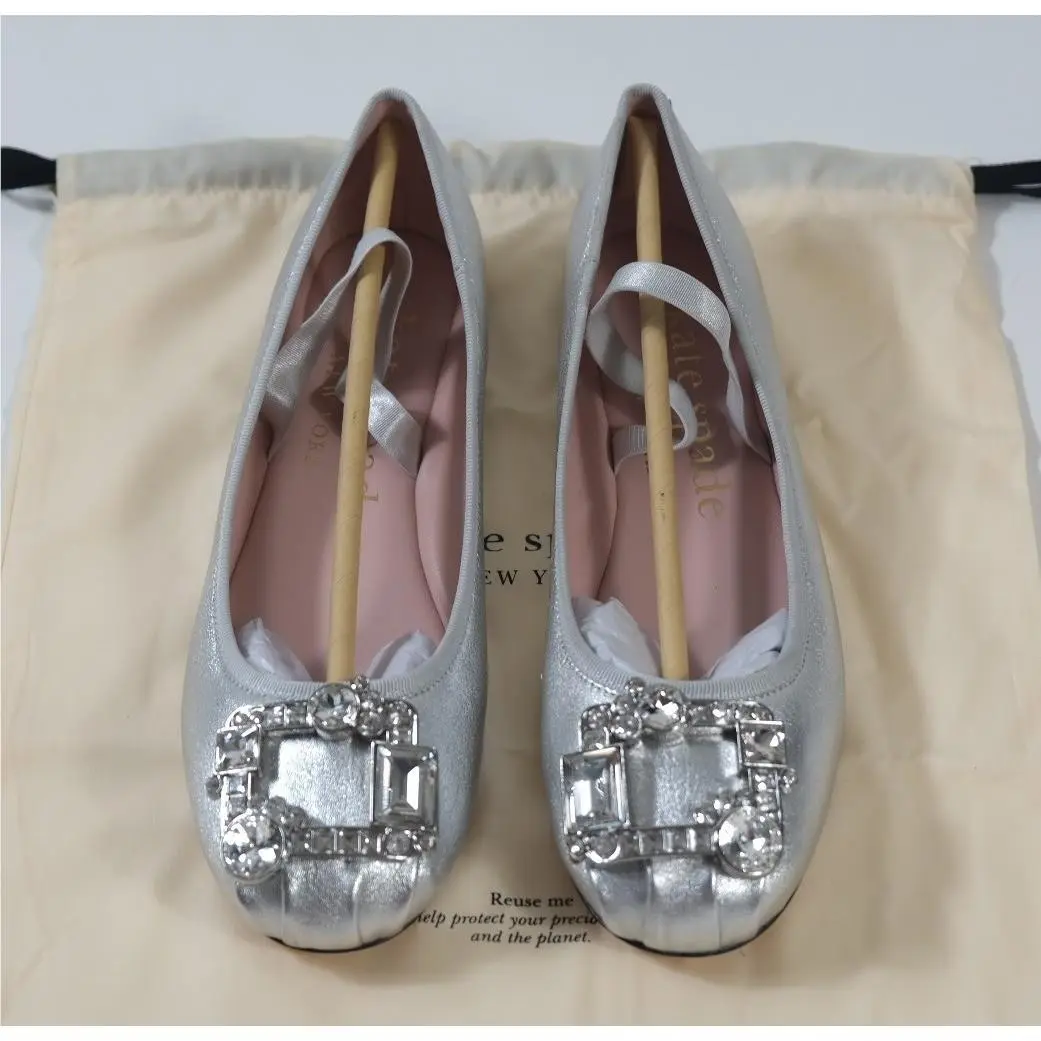 Kate Spade shoes - Renata Mary Jane Ballet Flat - Silver 0