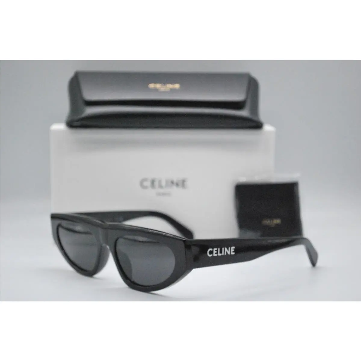 CL40315U 01A Shiny Bordeaux Smoke Sunglasses Frame 55-18 by Celine
