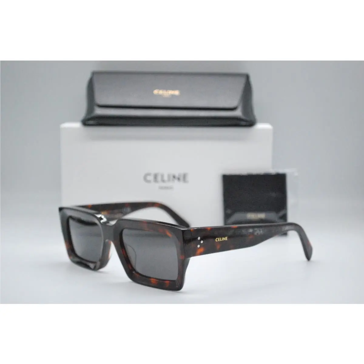 CL40280U 52A Shiny Black Smoke Sunglasses Frames 54-20 by Celine