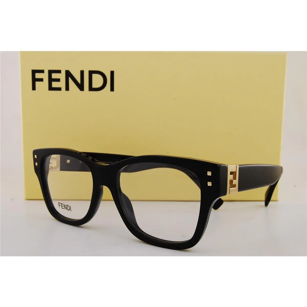 Eyeglass Frames FE 50156I 001 Black For Women Size 53mm by Fendi