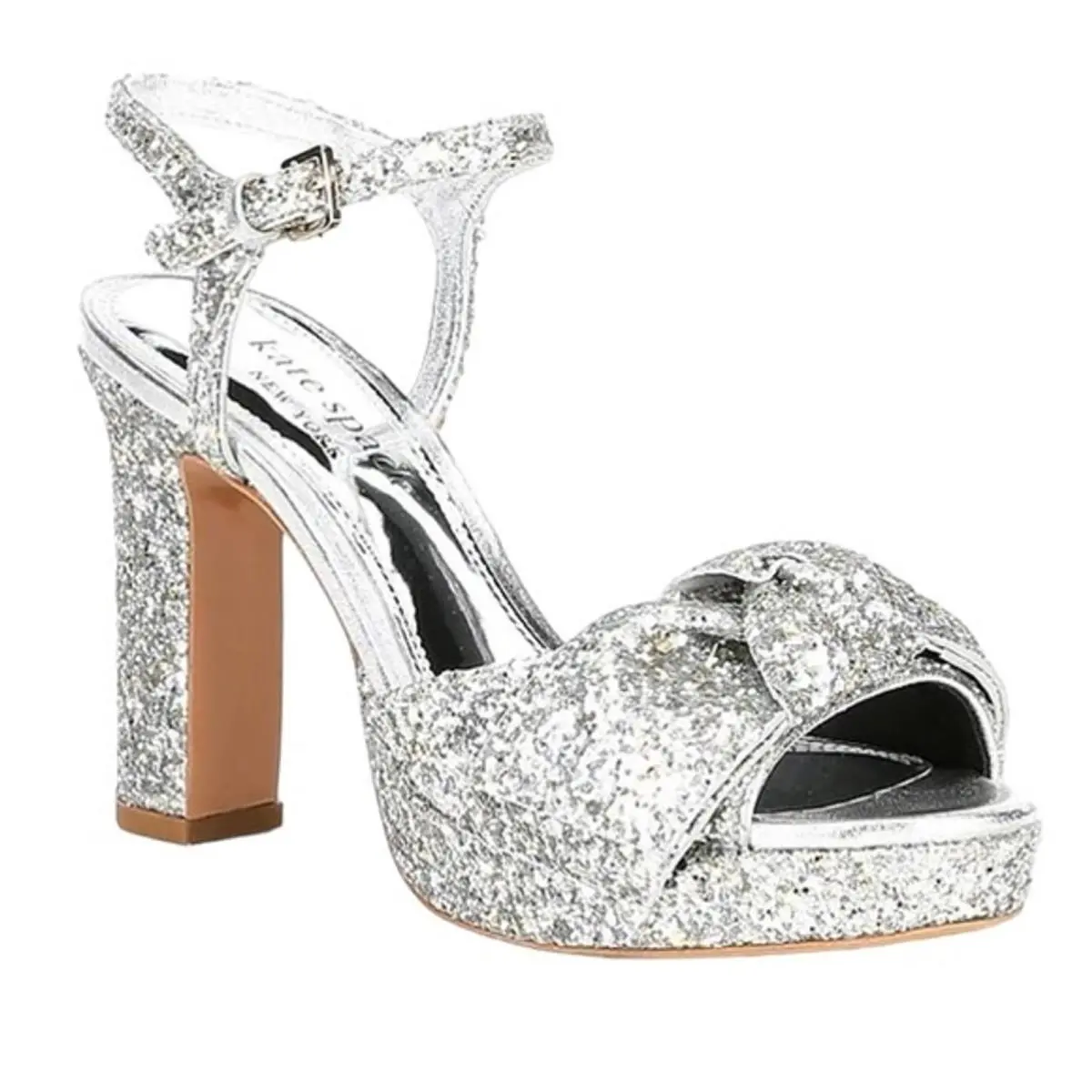 Kate Spade Miya Glitter Platform Sandals Size 10