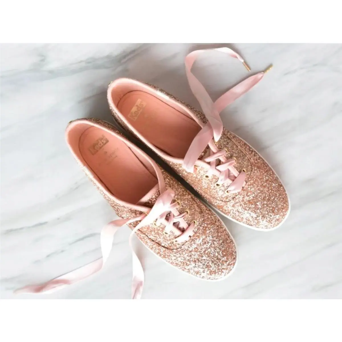 Keds X Kate Spade New York Glitter Sneakers - Sz 8.5