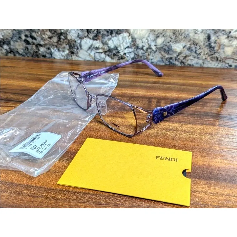 F872 (532) Eyeglasses Frame F872 532 Orchid - Metal / Acetate 52-17-135 by Fendi