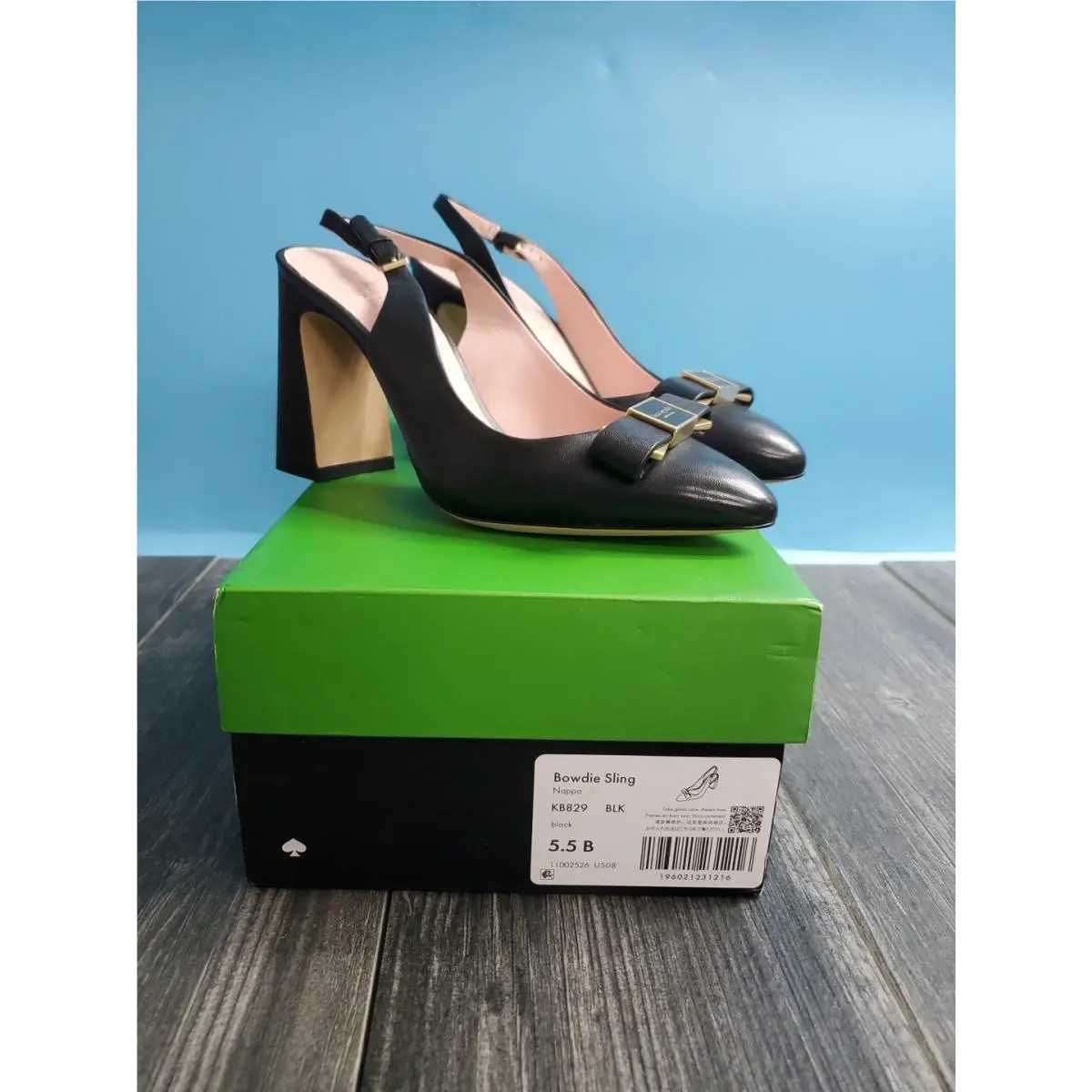 Kate Spade New York Women`s Bowdie Slingback Pumps Size 5.5B