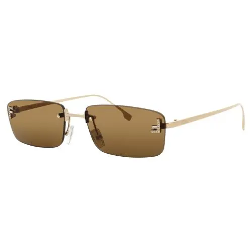 FE4172US 32E Sunglasses Gold Frame Brown Lenses 54mm by Fendi