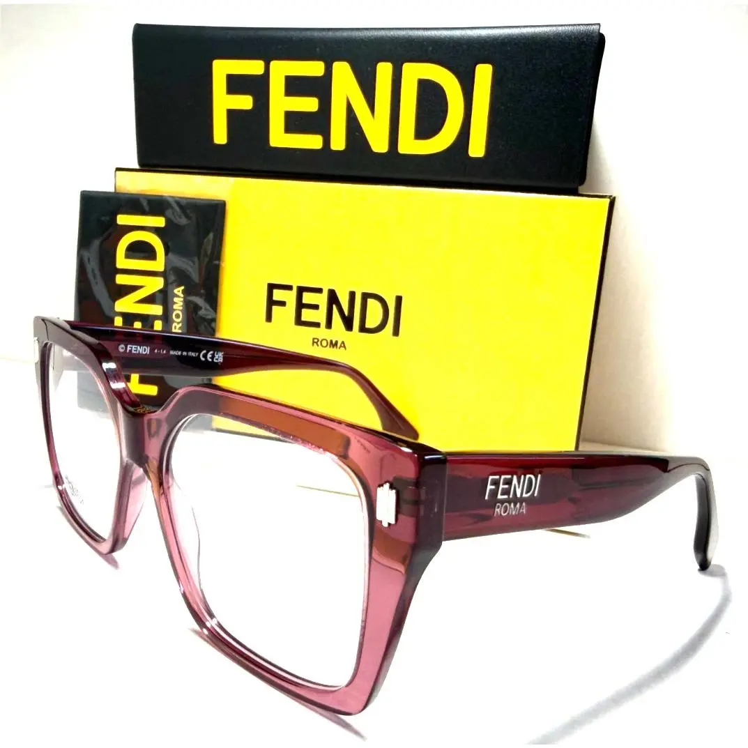 Eyeglasses Roma FE50085I 081 Crystal Violet /gold Accents 53-16 by Fendi
