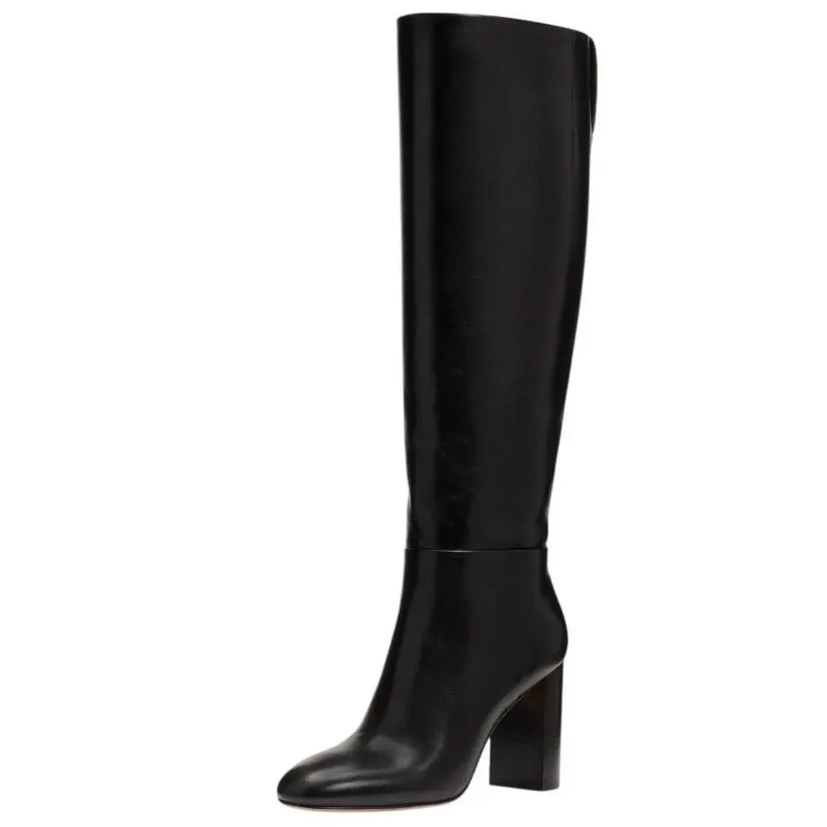 Kate Spade Womens Colby Tall Boots US 7.5 B EU 38 Black Leather