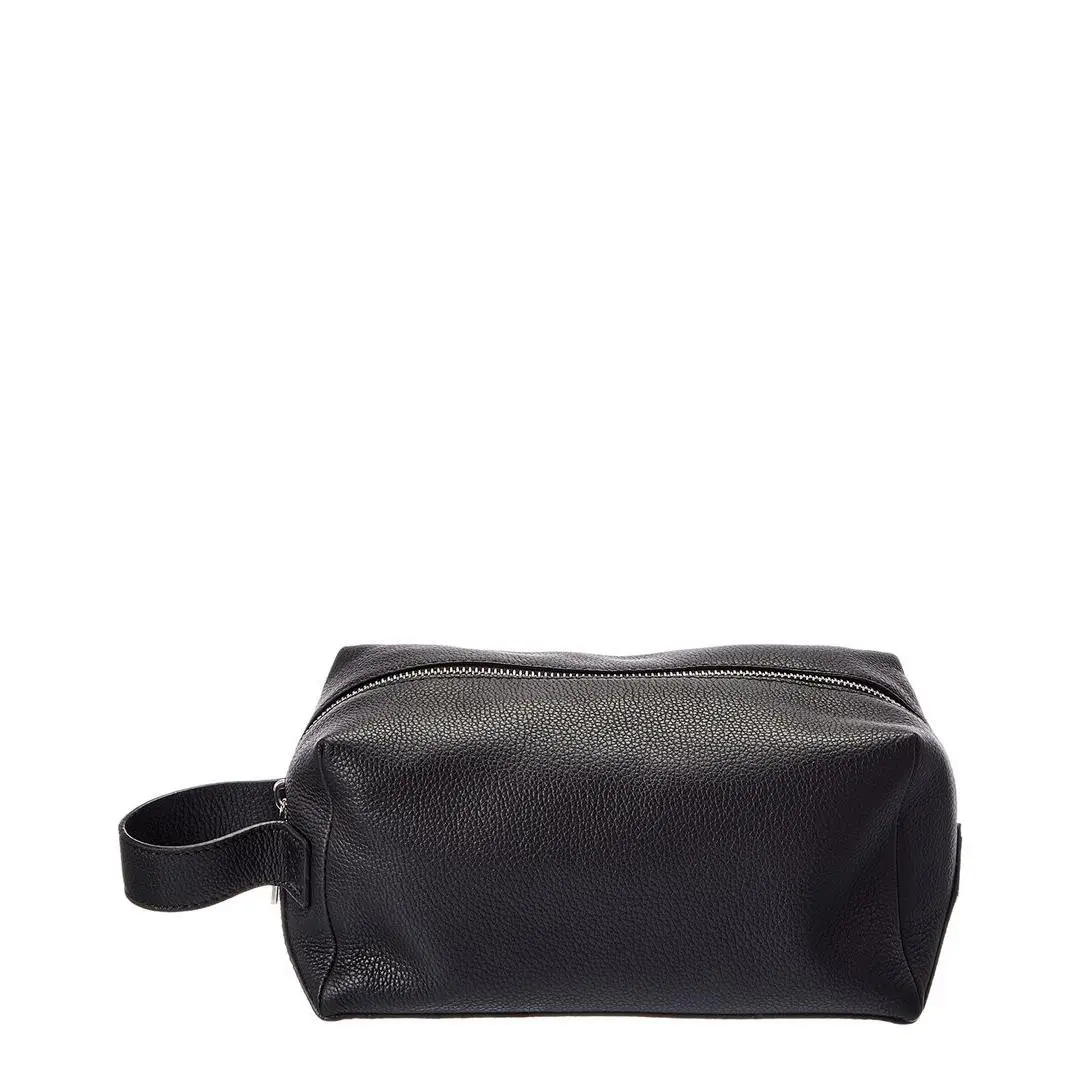 Lui Leather Toiletry Pouch Men`s Black Os by Fendi