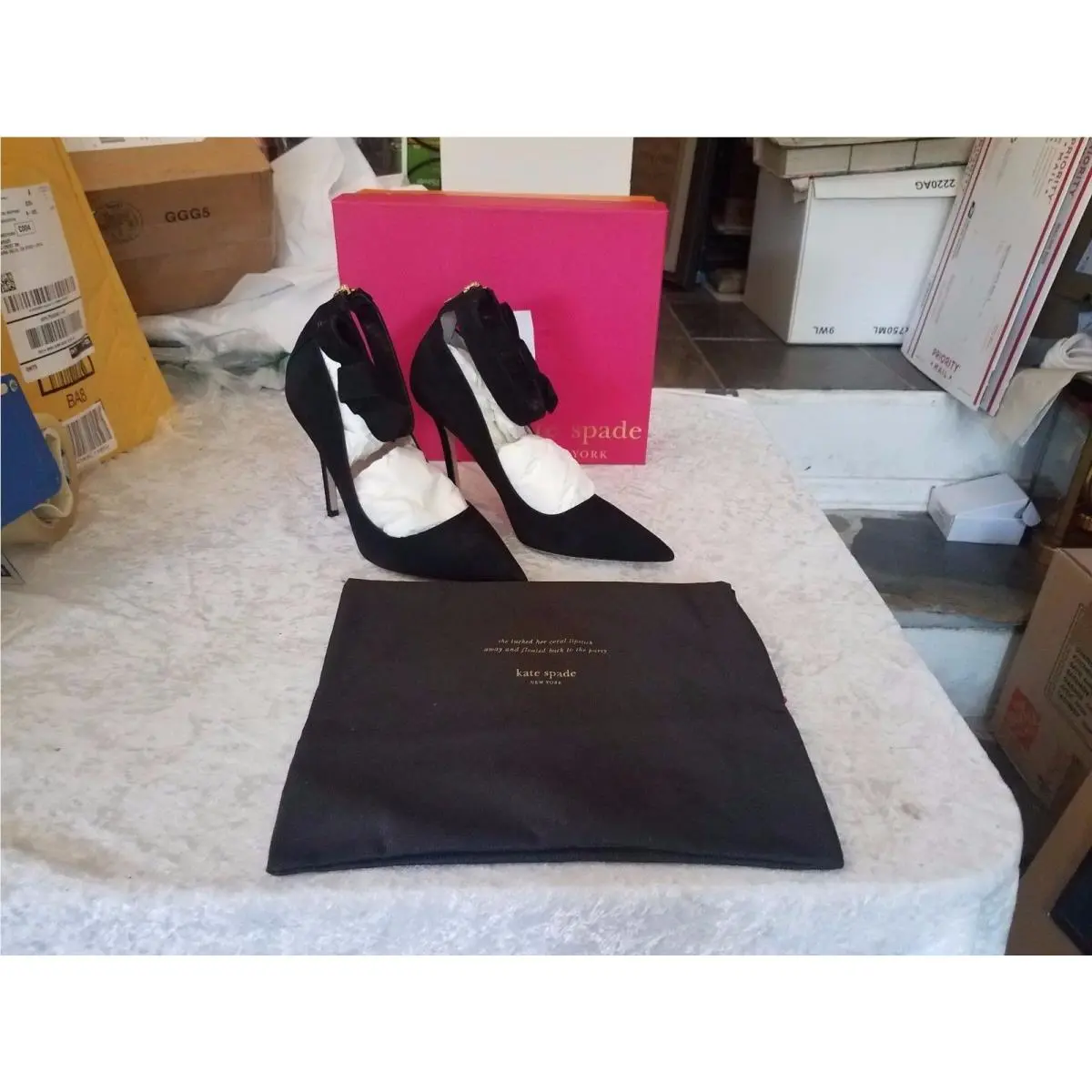 Kate Spade York Levie Black/suede 10.5 M