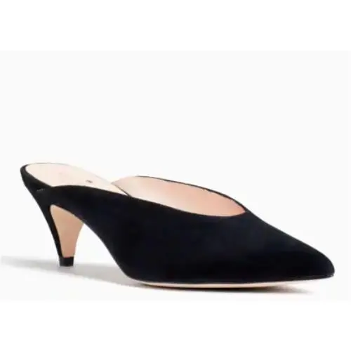 Kate Spade New York Black Multi Women`s Sherrie Kitten Heels US 6.5