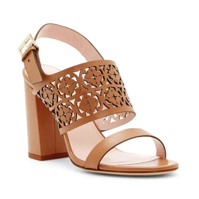 Kate Spade Women`s Brown Imani Cutout Sandal D5080 Size 8.5 B