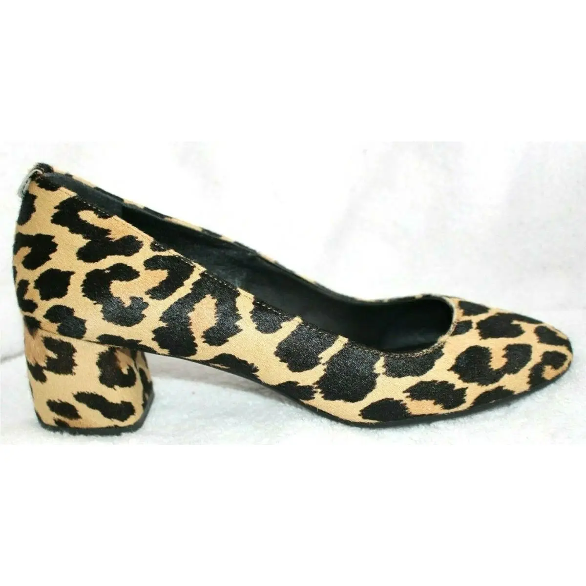 Kate Spade Beverly Brown Leopard Print Real Sheep Fur Pumps Heels Shoes 9.5 M