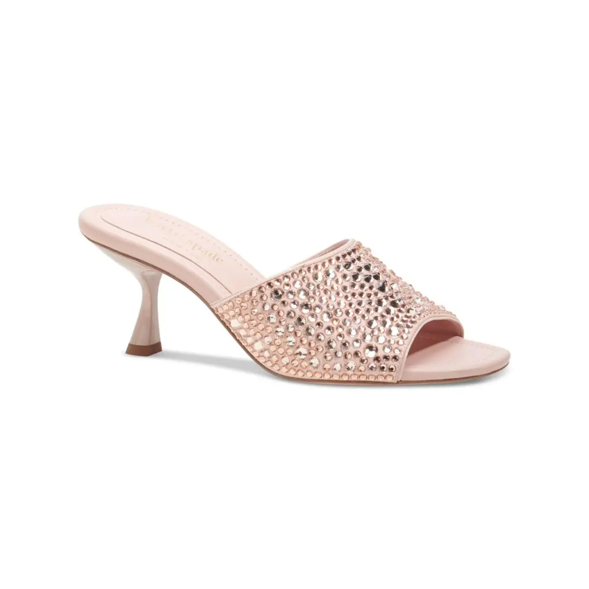 Kate Spade New York Womens Pink Malibu Open Slip On Leather Heeled Sandal 5 B