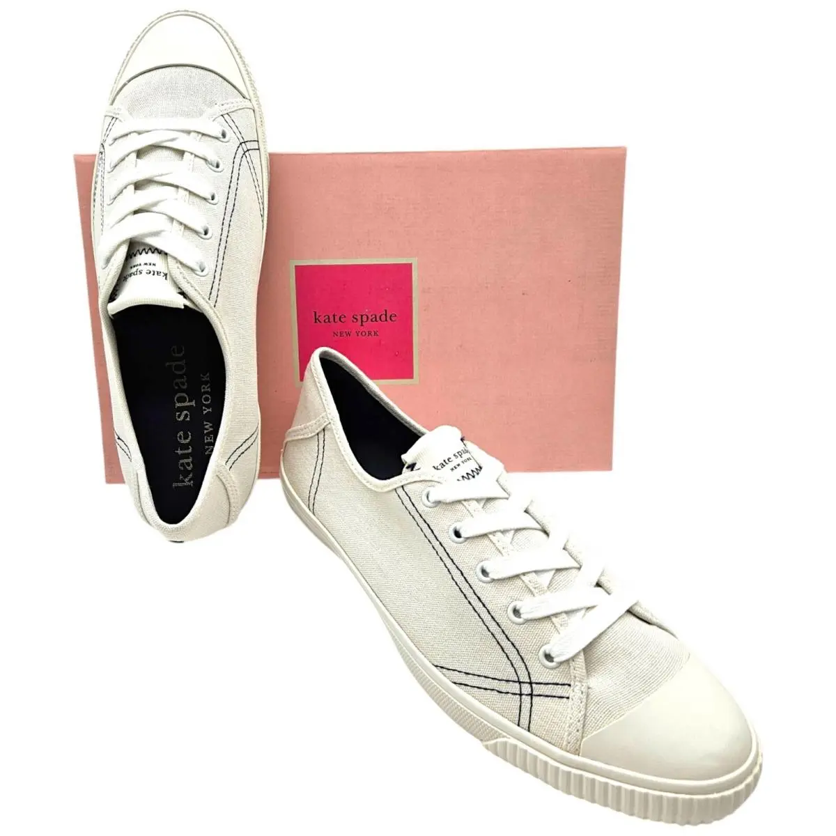 Kate Spade shoes - Tennison - Tennison - K7202 SSB - Opt White / Blazer Blue (UPC: 196021044854) 0