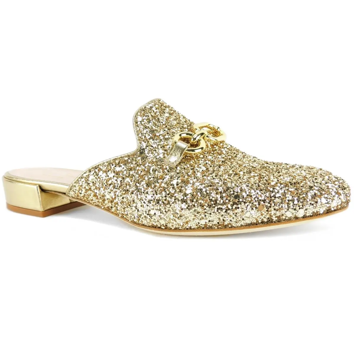 Kate Spade New Nork Women`s Glendi Mules Gold Glitter Size 6.5 M