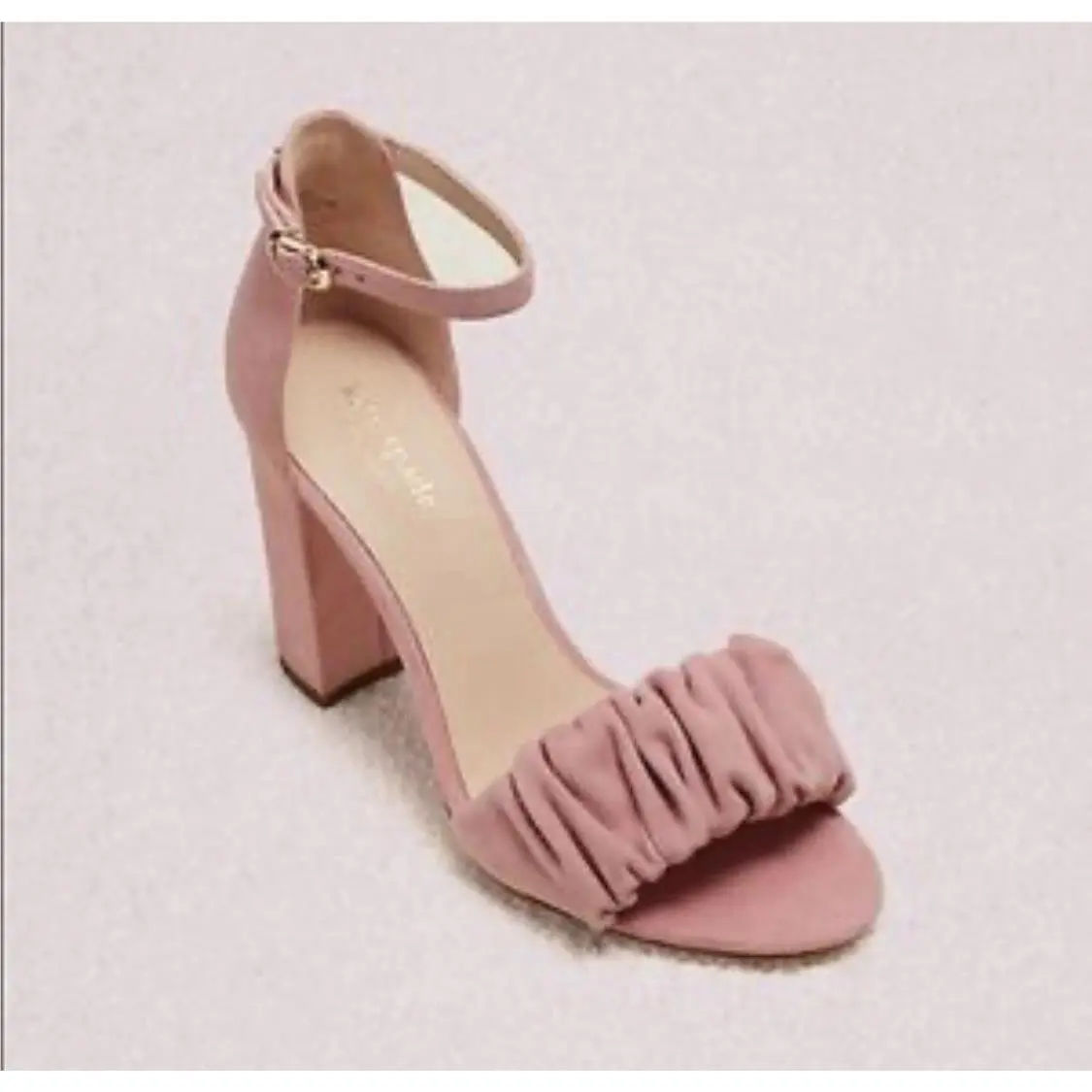 Kate Spade Mona Women’s Size 6.5 Rococo Pink Leather Ankle Strap Heels X7-1649