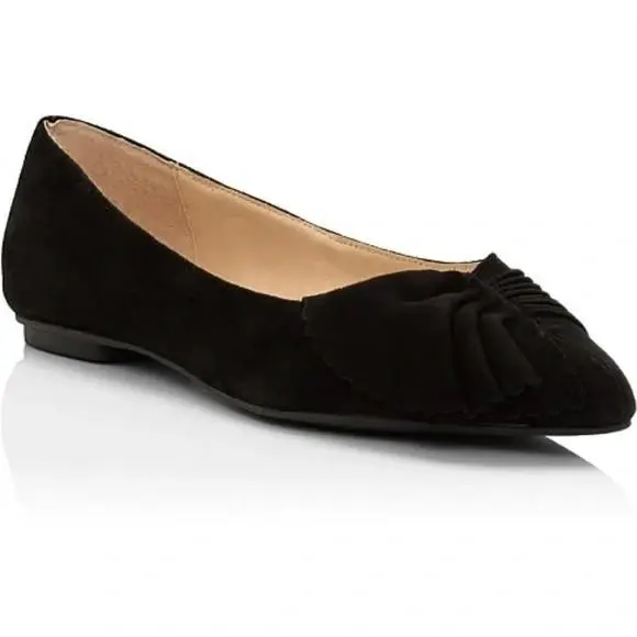 Kate Spade New York Black Women`s Nance Flat Heel Shoes US 7.5M