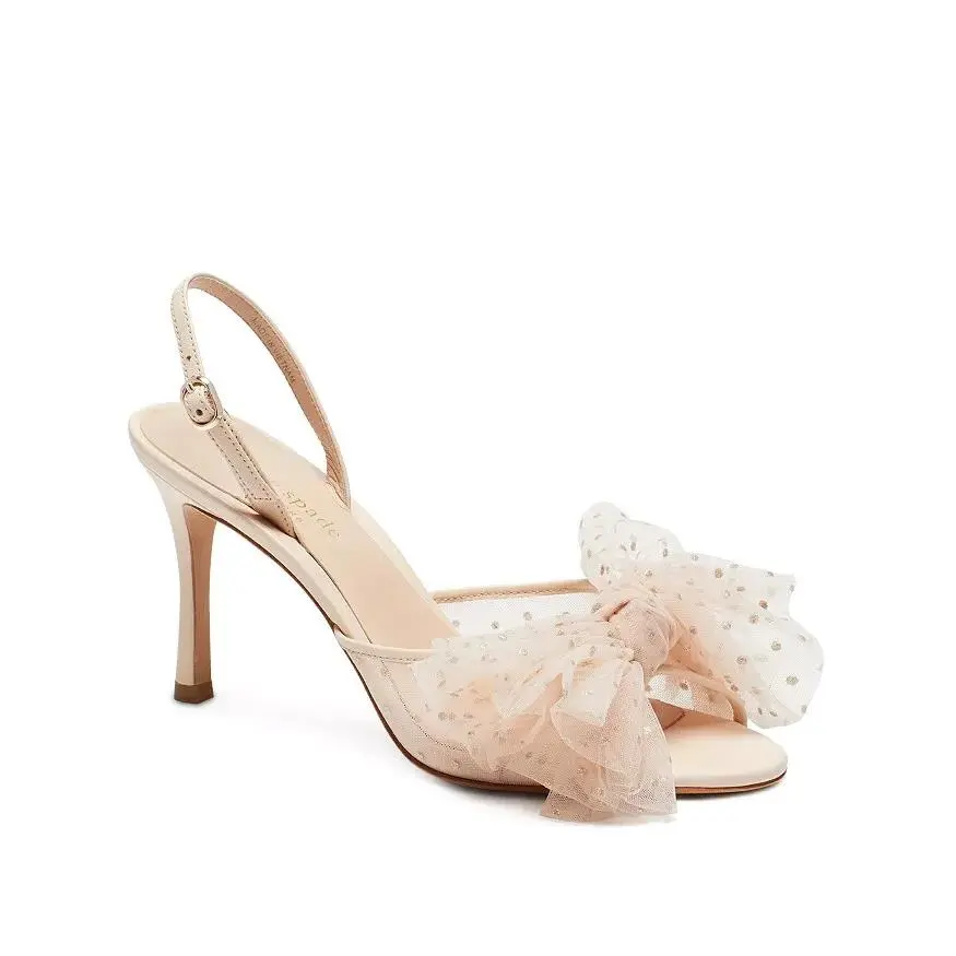 Kate Spade New York Women`s Bridal Sparkle Slingback Sandals D3612 Size 11B