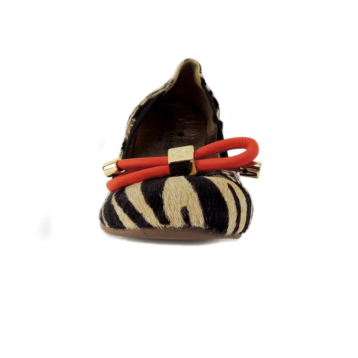 Kate Spade shoes - FONTANE Zebra Haircalf Nappa Bow 7M - Orange (UPC: 765207817164) 0