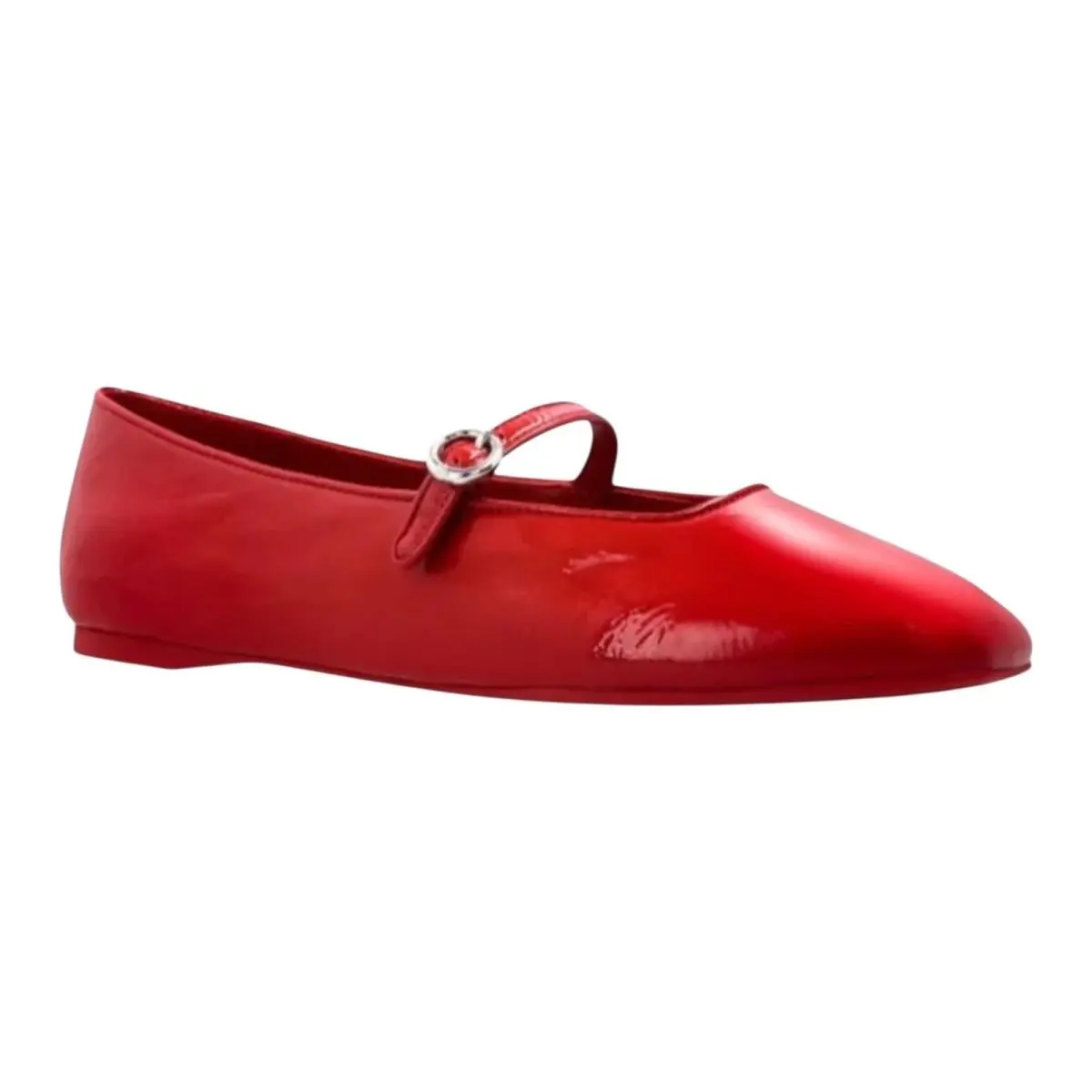 Kate Spade Women`s Halo Leather Mary Jane Ballet Flats Red Size 7 1/2