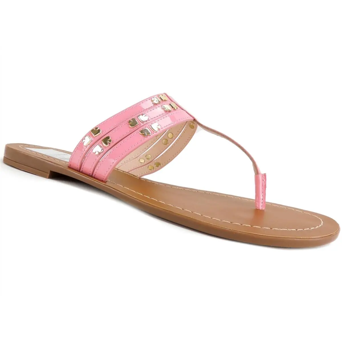 Kate Spade York Women`s Carol Sandals Rococo Pink Leather Size 7 M