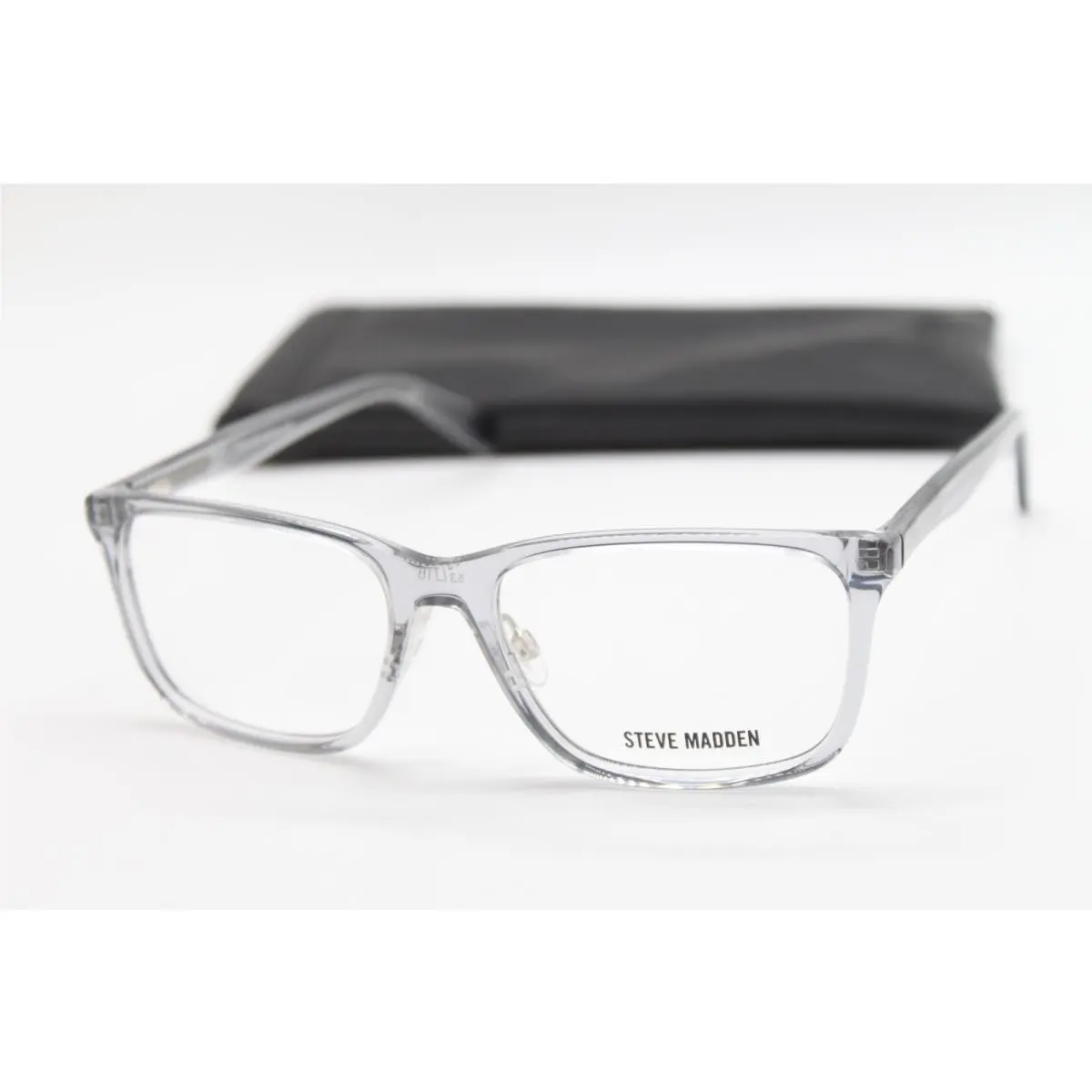 Quantum Crystal Grey Eyeglassges W/case 53-16 by Steve Madden