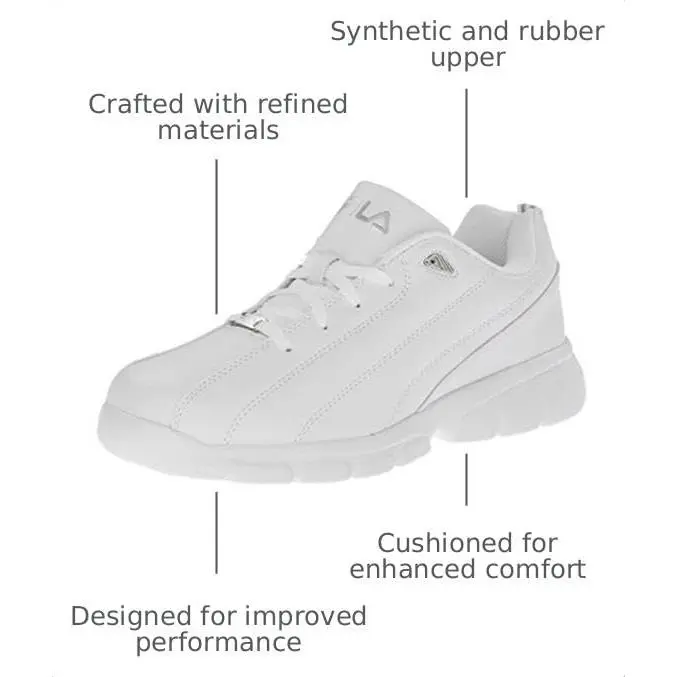 Fila shoes - leverage-m - 1SC086XX-101 - white/silver 3