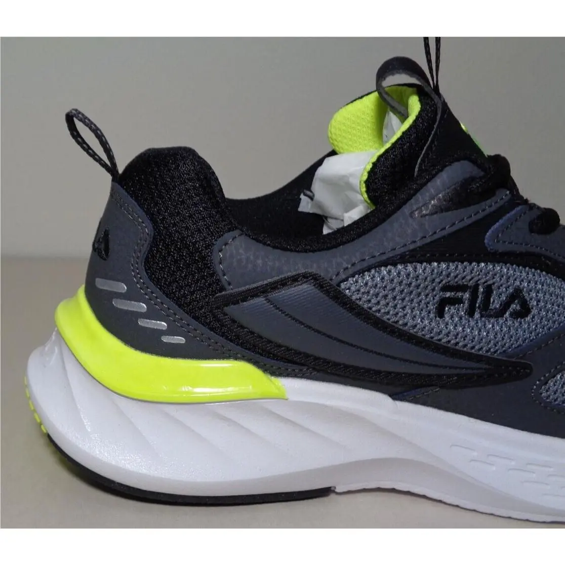 Fila shoes - EVERSE - EVERSE - Monument Grey / Black / Safety Yellow (UPC: 196447239766) 1