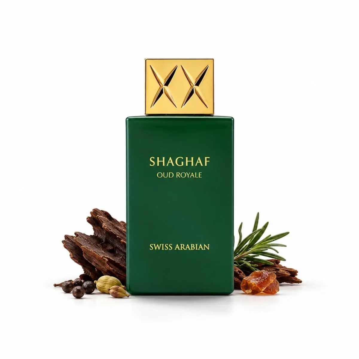 Swiss Arabian Shaghaf Oud Royale Spicy Oud Aromatic Fragrance - Notes of