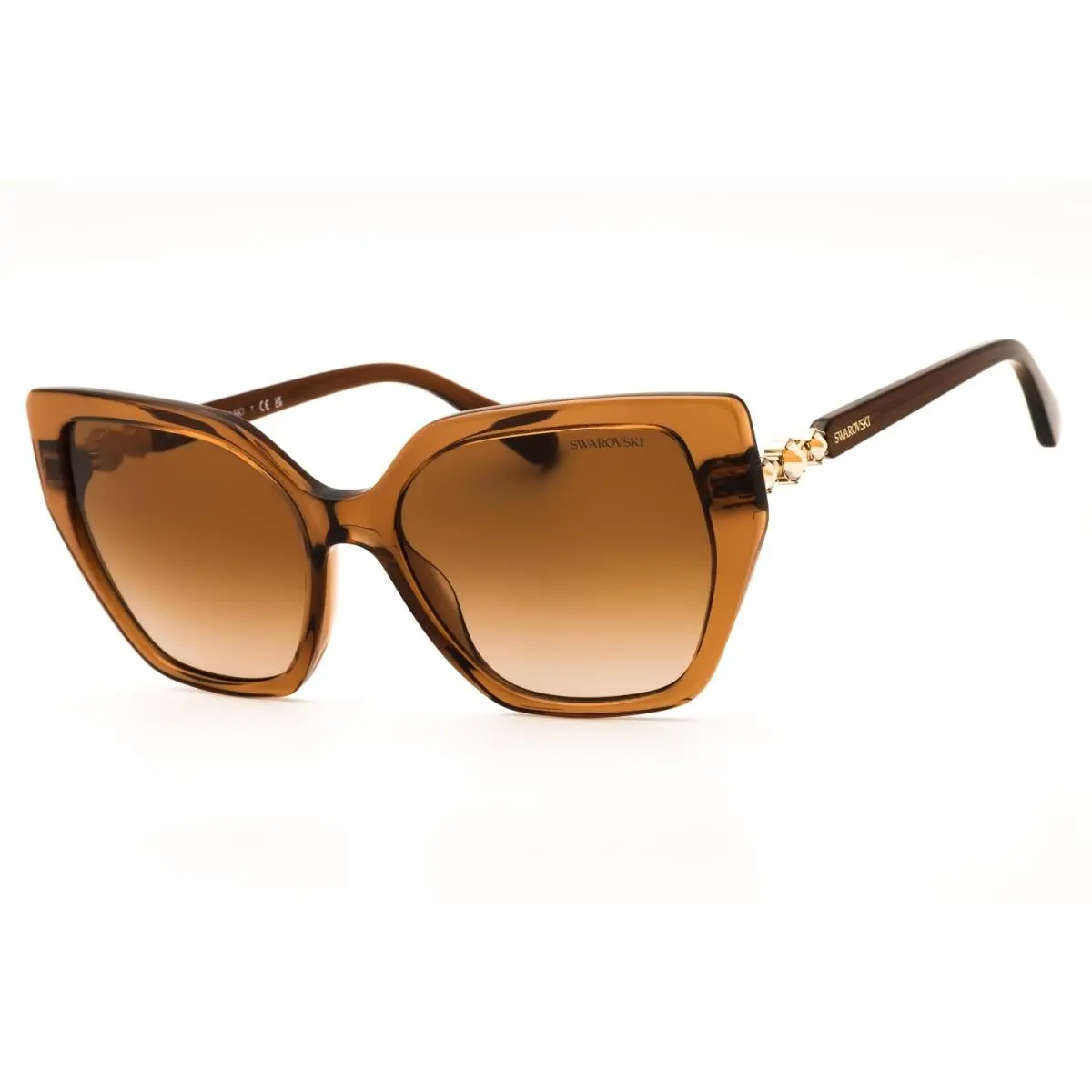 Swarovski SK6016 106713 Transparent Brown 56mm Women`s Sunglasses