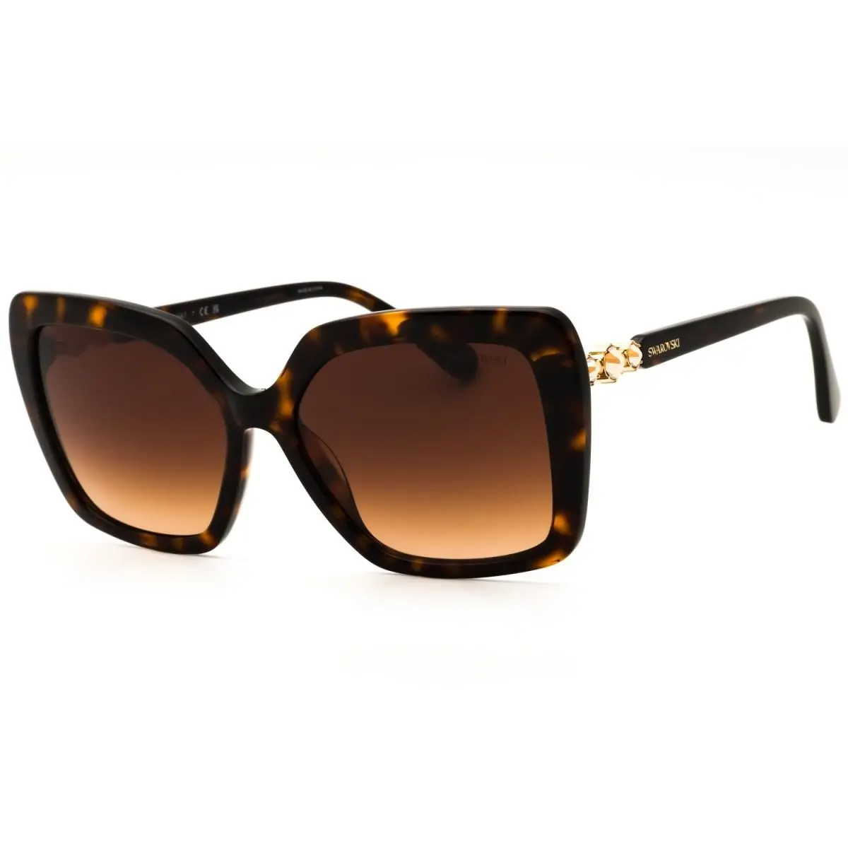 SK6049 100274 Tortoise/brown Gradient 57-16-145 Sunglasses by Swarovski