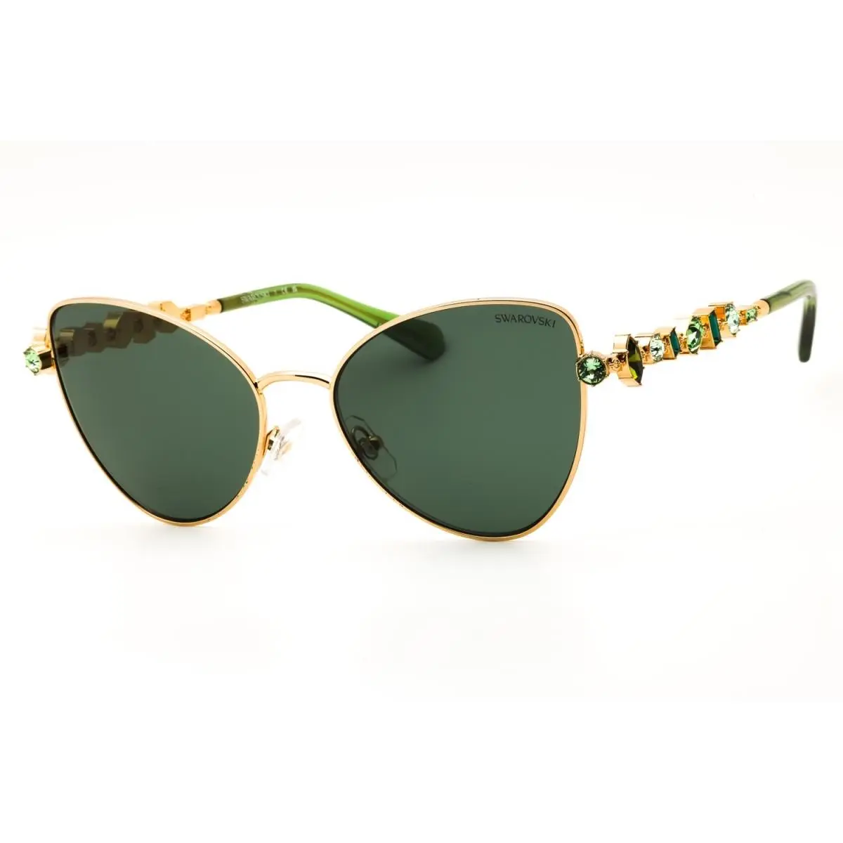 SK7034 404G82 Gold/light Green 56-18-140 Sunglasses by Swarovski