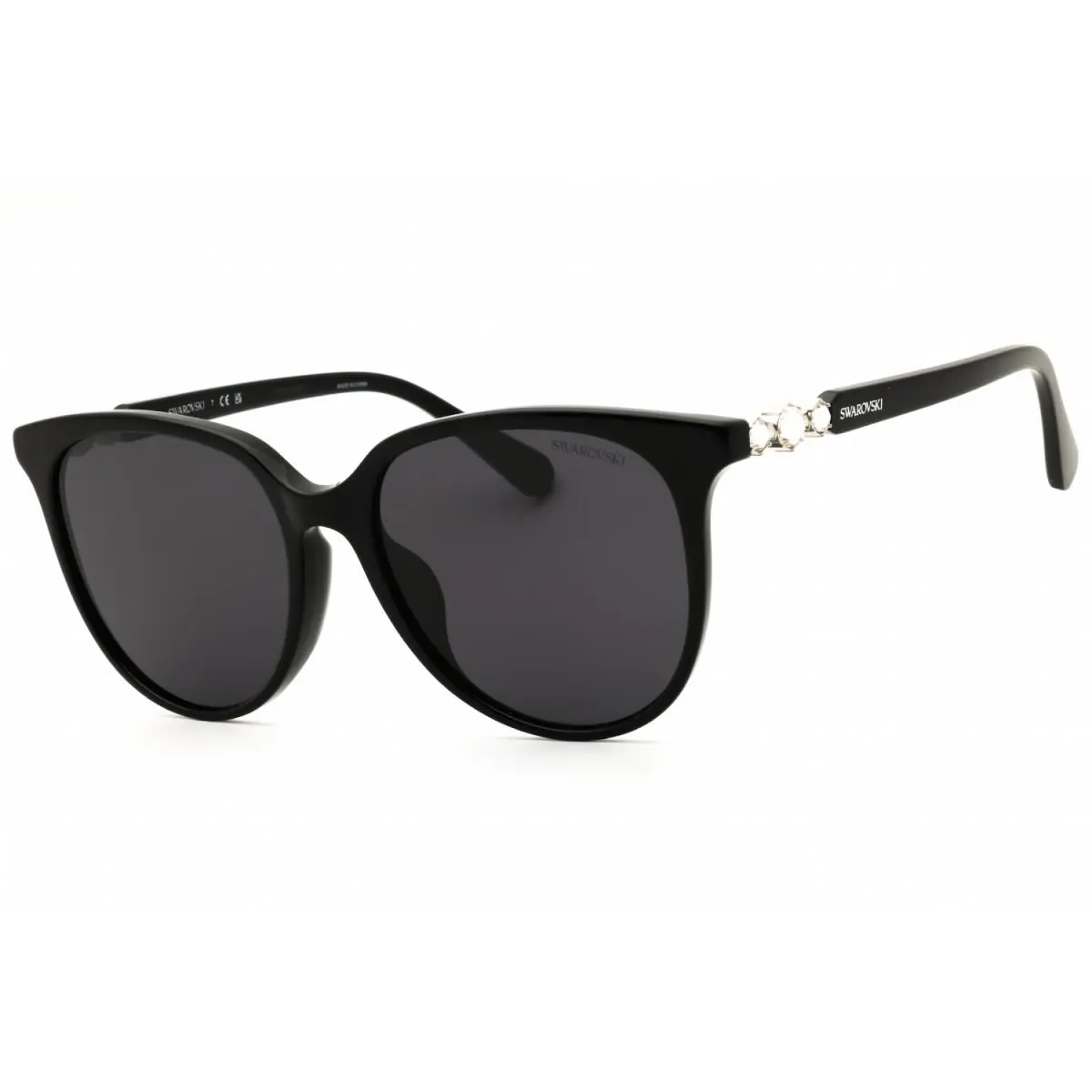 SK6023D 100187 Black/dark Grey 56-18-145 Sunglasses by Swarovski