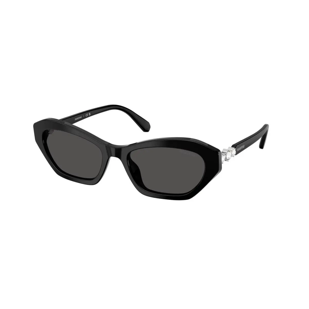 SK6048 103887 Black Dark Grey 54 mm Women`s Sunglasses by Swarovski