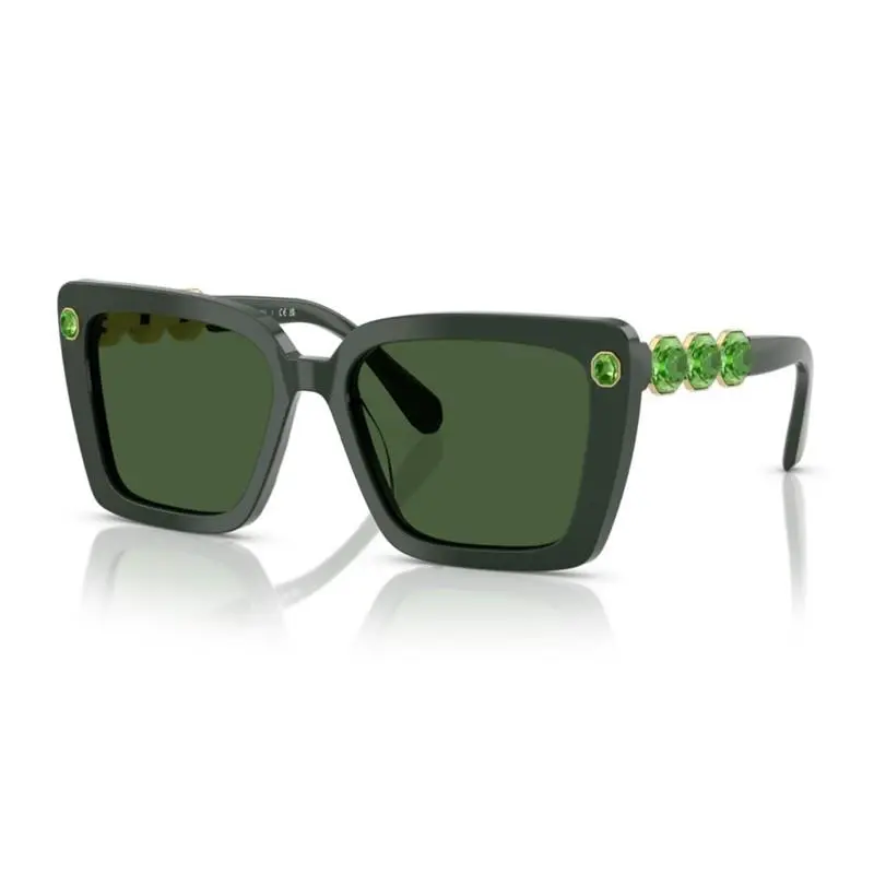 SK6032 102671 Green/dark Green 55-17-145 Sunglasses by Swarovski