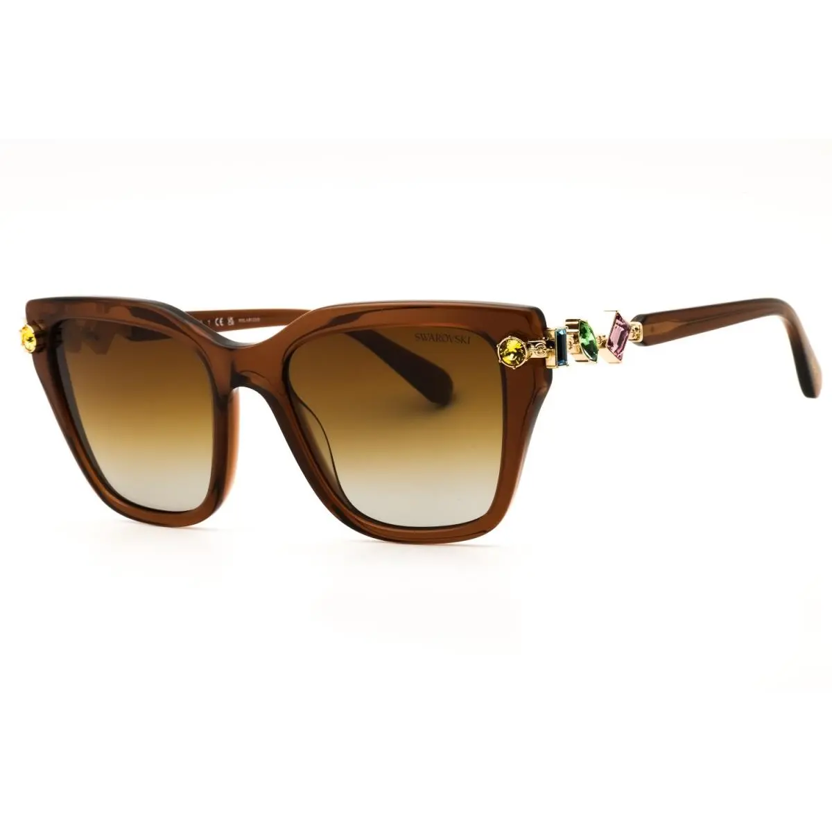 SK6041-1067-53 Sunglasses Frame Size 53mm 140mm 19mm Brown Women by Swarovski