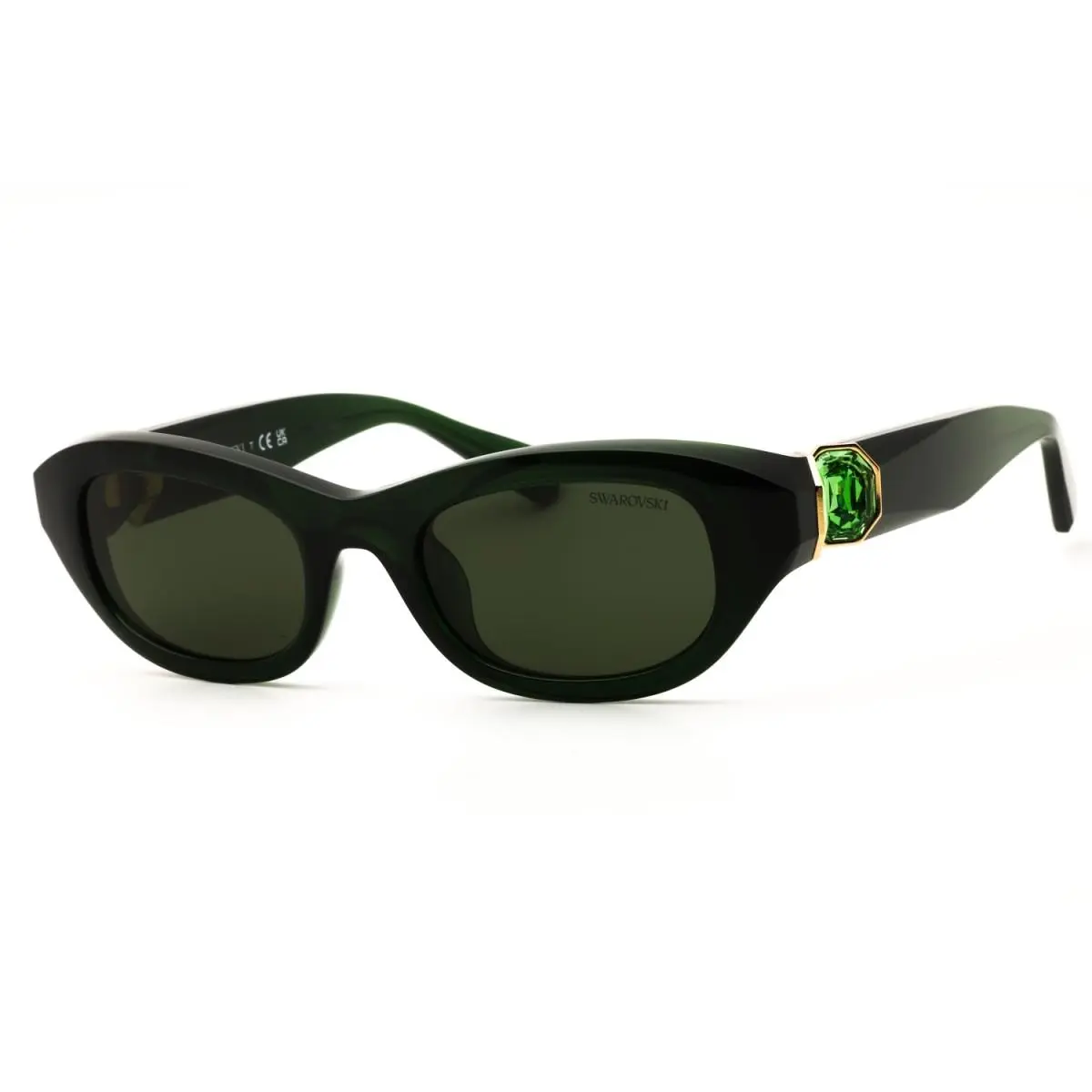 SK6036U 108171 Milky Dark Green/green 50-20-135 Sunglasses by Swarovski