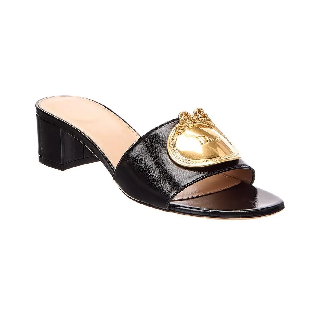 Dior Medallion Leather Sandal Women`s
